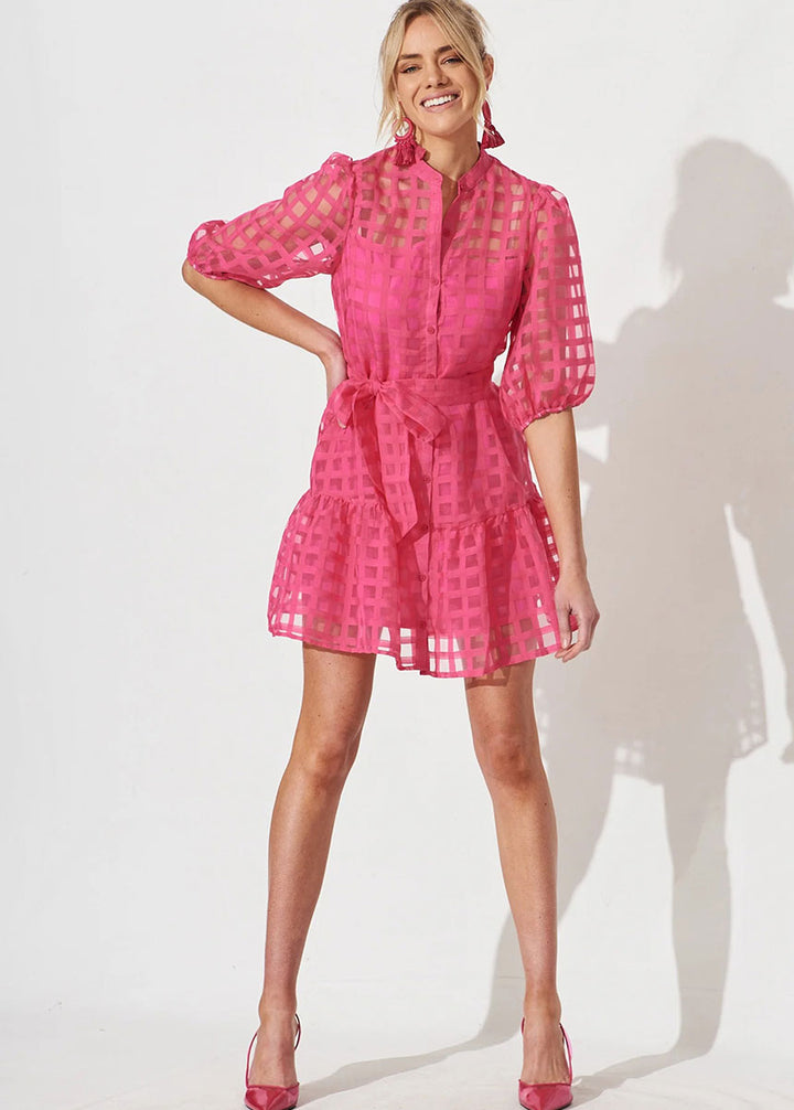 Giuliette Hot Pink Dress