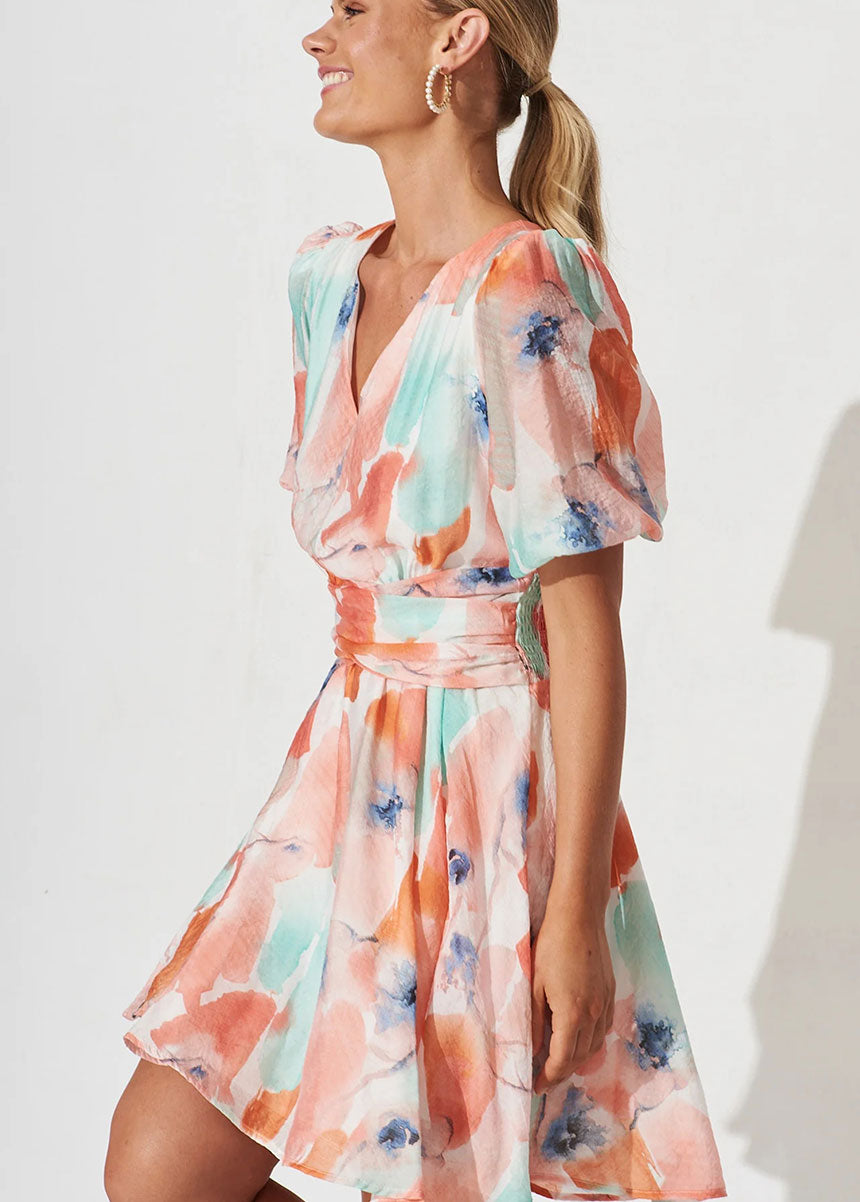 Mutil Coral Dress
