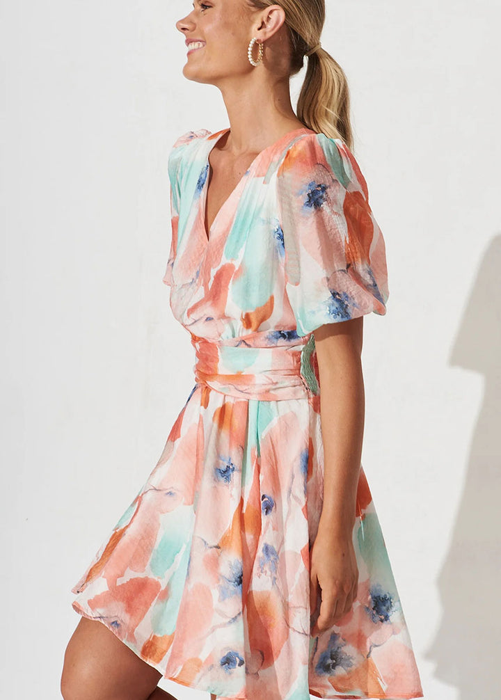 Mutil Coral Dress