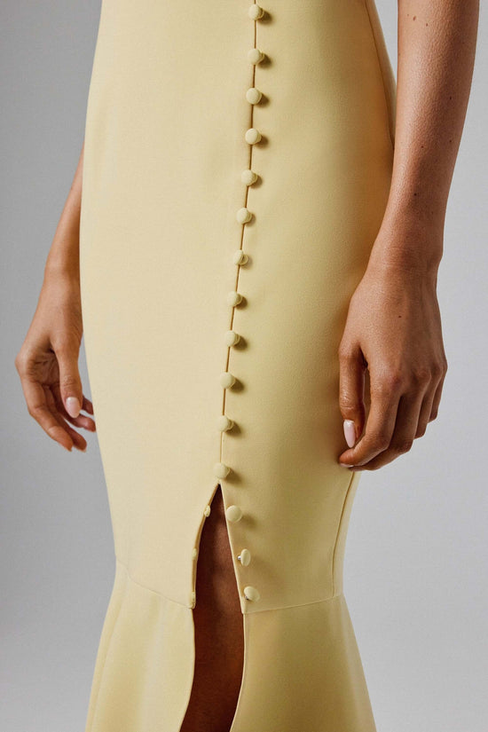 High Neck Midi Dress
